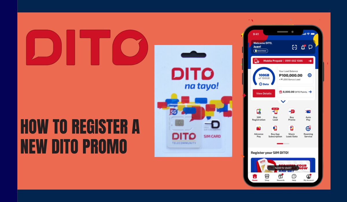 How To Register A New DITO Promo