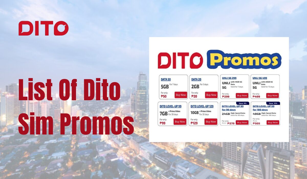 List Of Dito Sim Promos 2025